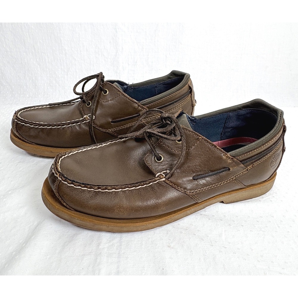 Timberland Earthkeepers Mens Brown Leather Boat Shoes Loafers Size 11  Classic